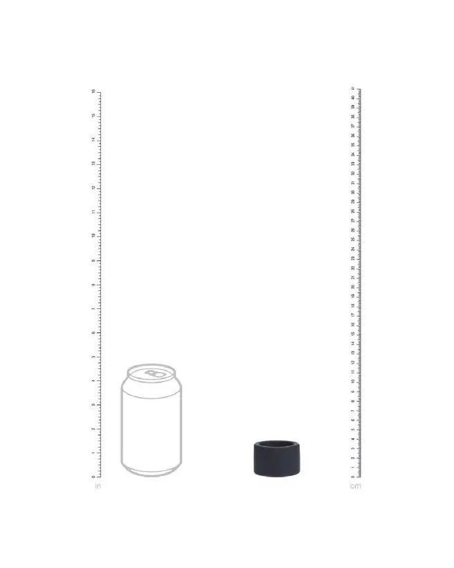 Sangle en silicone liquide noir Levelz by Shots taille M 34mm-4