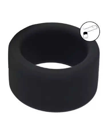 Sangle en silicone liquide noir Levelz by Shots taille M 34mm-6