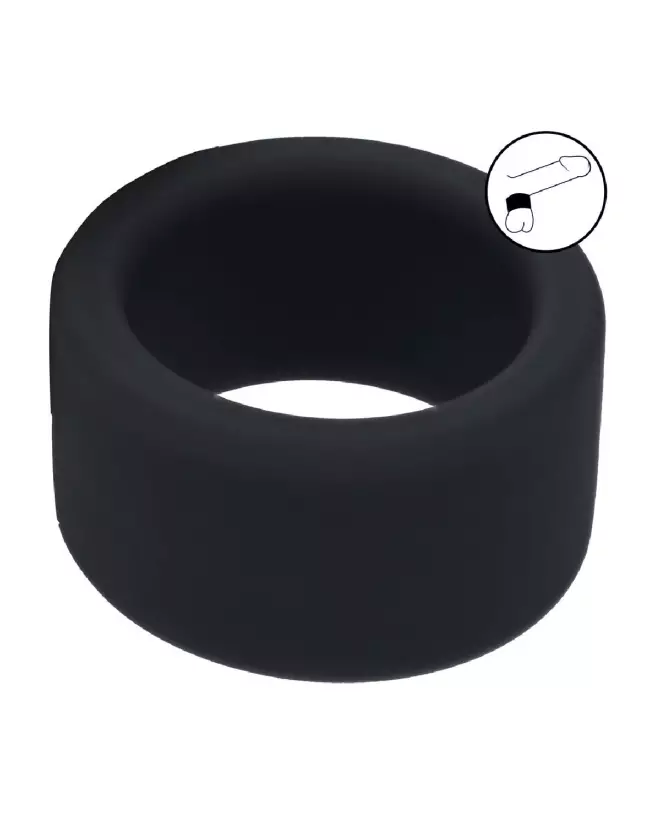 Sangle en silicone liquide noir Levelz by Shots taille M 34mm-7