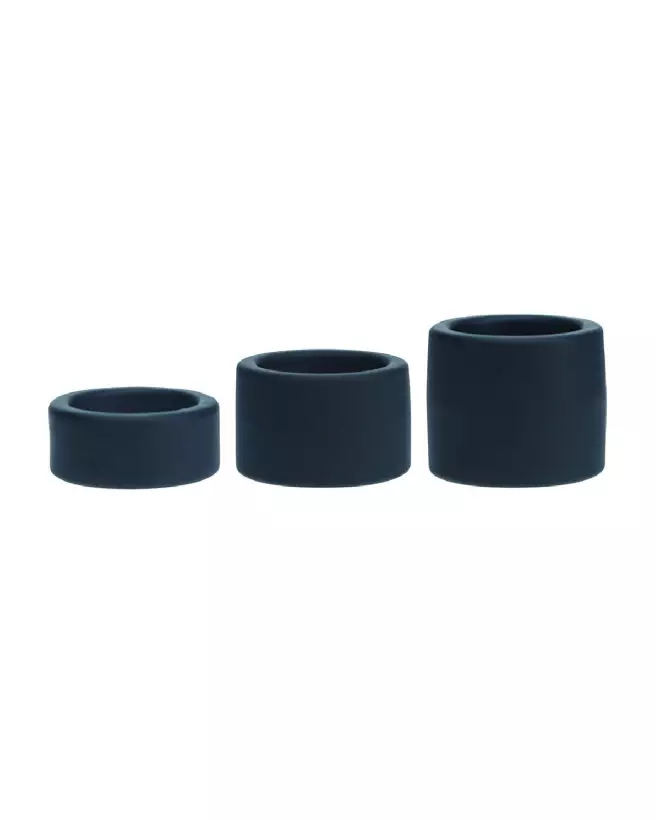 Ensemble de sangles en silicone liquide noir Levelz by Shots, tailles S/M/L, pour performance et confort-3