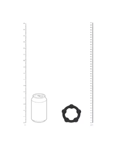 Cockring en silicone noir perlé 45mm Levelz by Shots pour performance et confort-3