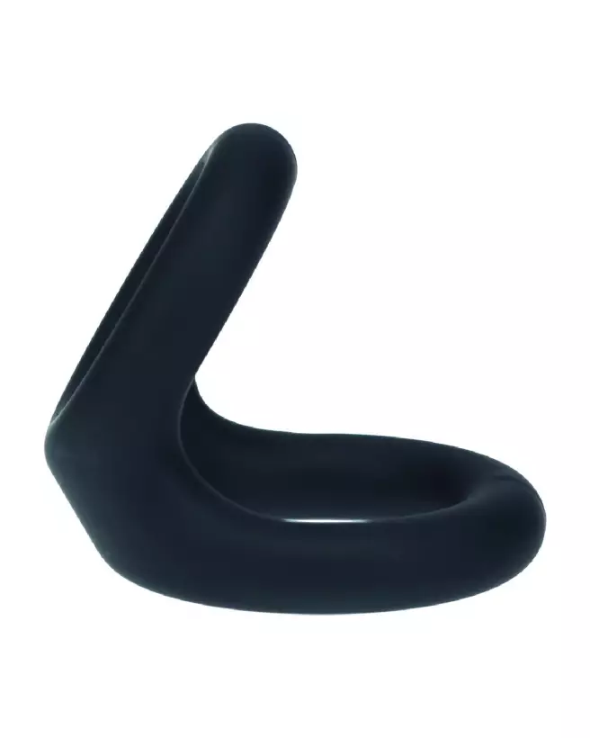 Double O Cockring en Silicone Noir Taille S par Levelz by Shots-3