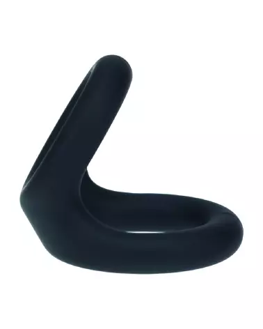 Double O Cockring en Silicone Noir Taille S par Levelz by Shots-3