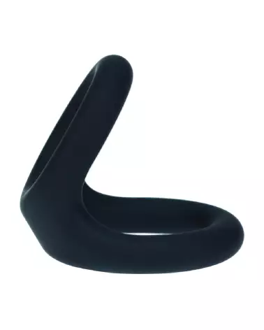 Cockring Double O en Silicone Noir Taille M par Levelz by Shots pour Performance et Confort-3
