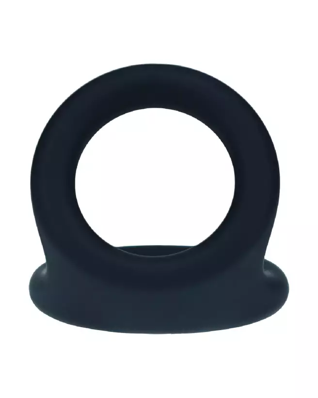 Image Double O Cockring en Silicone Noir par Levelz by Shots - Confort et Endurance-5