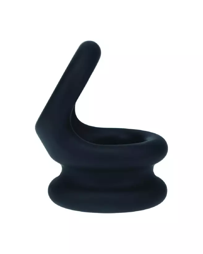 Cockring en silicone double large noir taille S par Levelz by Shots-3