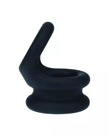 Cockring en silicone double large noir taille S par Levelz by Shots-3