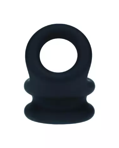 Cockring en silicone double large noir taille S par Levelz by Shots-4