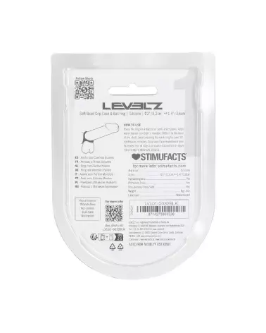 Anneau en silicone noir Levelz by Shots avec perles pour pénis et testicules, confort optimal-2