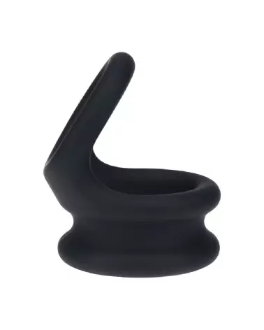 Cockring Double O Noir en Silicone de Levelz by Shots-3