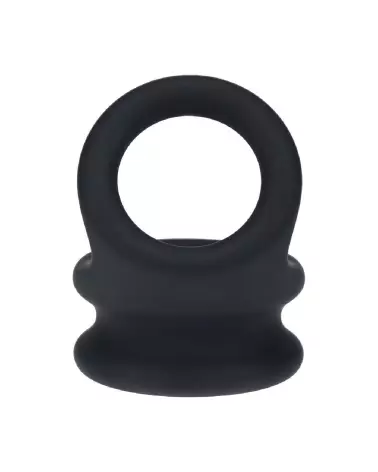 Cockring Double O Noir en Silicone de Levelz by Shots-4