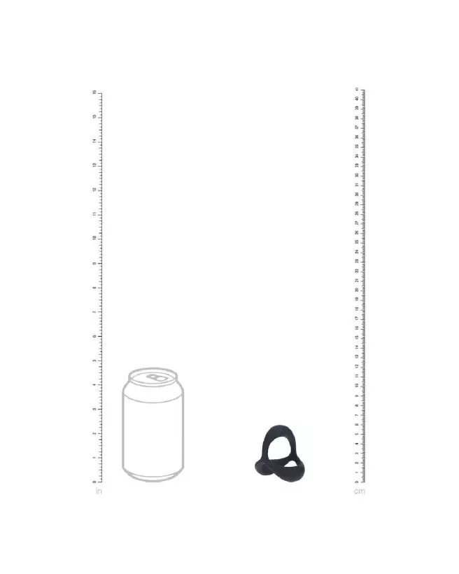 Image du Tri O Ergo Cockring en silicone noir de Levelz by Shots, parfait pour améliorer performance et confort-4
