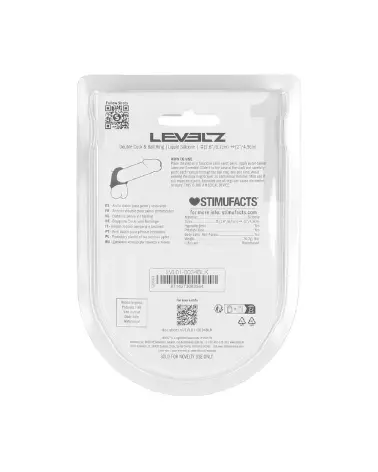 Anneau double en silicone liquide noir Levelz by Shots pour pénis et testicules-2