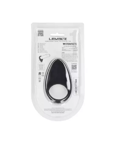 Cockring en silicone noir Levelz by Shots pour endurance et confort-2