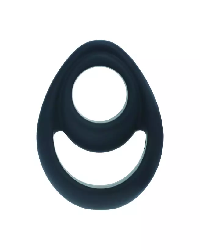 Image du Double Ergo Silicone Cockring Noir par Levelz by Shots, amélioration de performance et confort-3