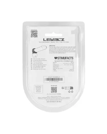 Harnais silicone noir pour pénis et testicules Levelz by Shots-2