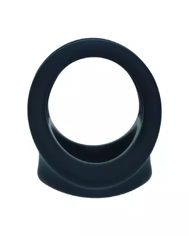 Harnais silicone noir pour pénis et testicules Levelz by Shots-4