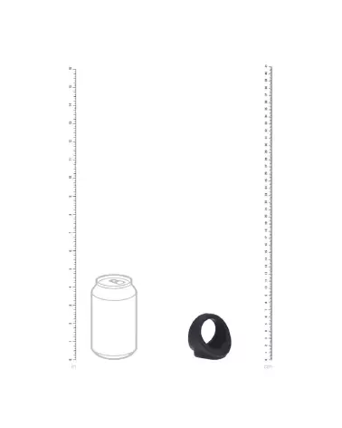 Harnais silicone noir pour pénis et testicules Levelz by Shots-5