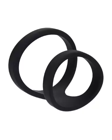 Boucles Anneau Silicone Noir Levelz by Shots pour endurance et plaisir-3