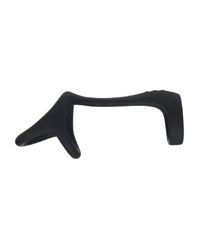 Image de l'Anneau Tri O en Silicone de Levelz by Shots pour Pénis et Testicules, Noir - Enhance comfort and performance-3