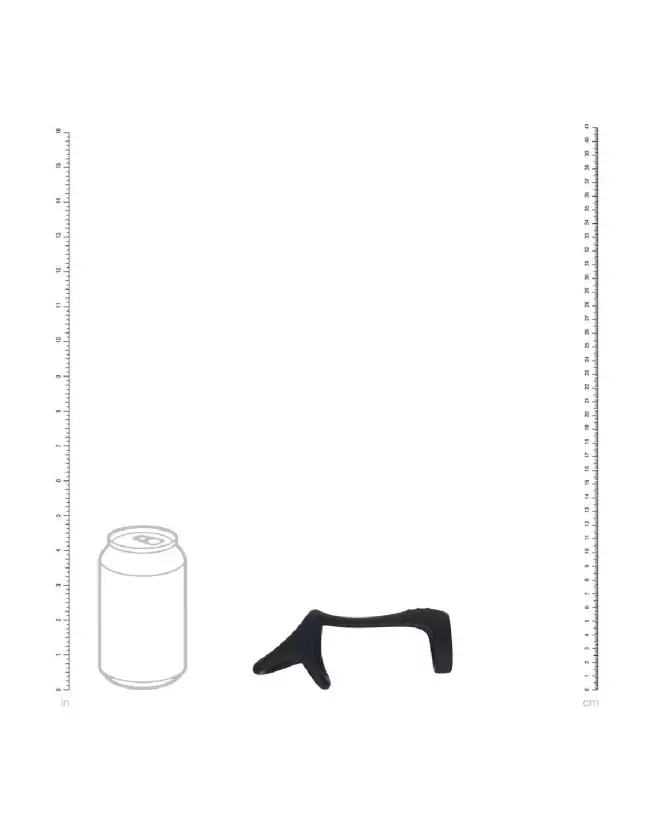 Image de l'Anneau Tri O en Silicone de Levelz by Shots pour Pénis et Testicules, Noir - Enhance comfort and performance-4