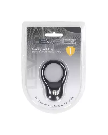 Cockring en silicone noir taille S de Levelz by Shots pour performance et confort-1