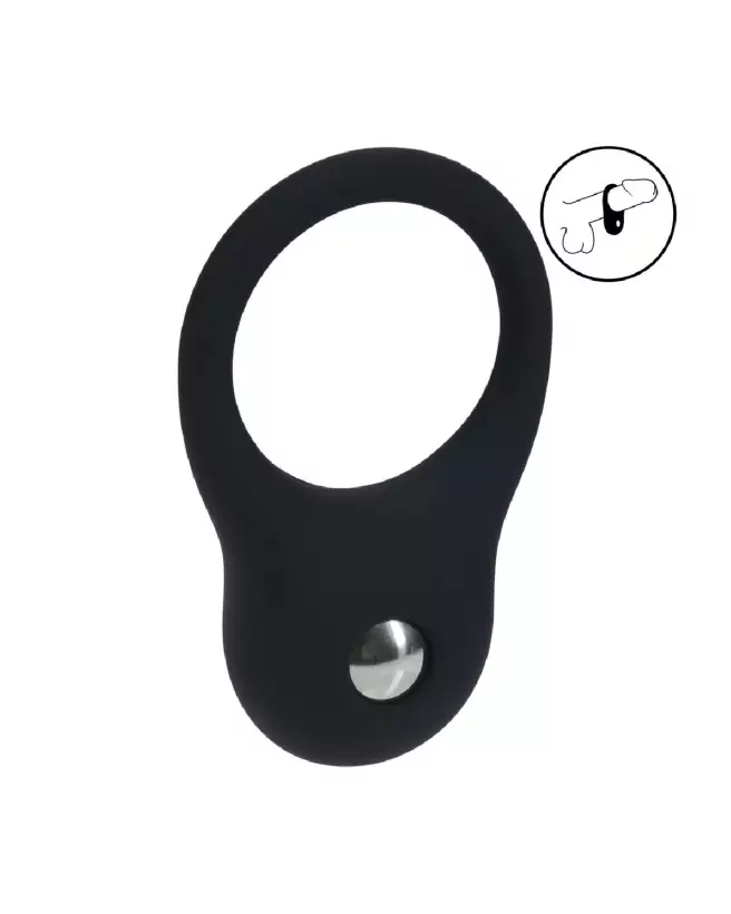 Cockring en silicone noir taille S de Levelz by Shots pour performance et confort-6