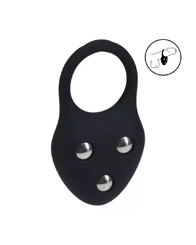 Cockring silicone noir Levelz by Shots pour optimiser endurance et plaisir-7