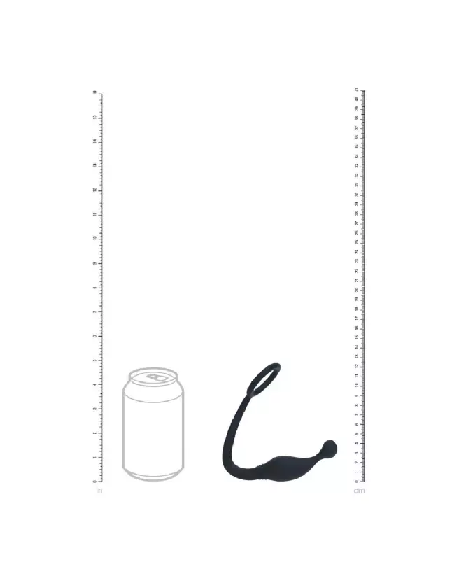 Cockring en silicone noir avec stimulateur de prostate Levelz by Shots-5