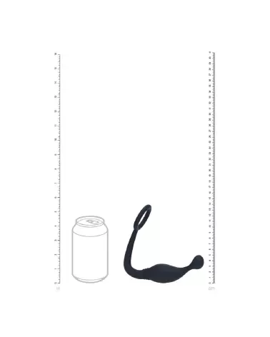 Cockring en silicone noir avec stimulateur de prostate Levelz by Shots-4