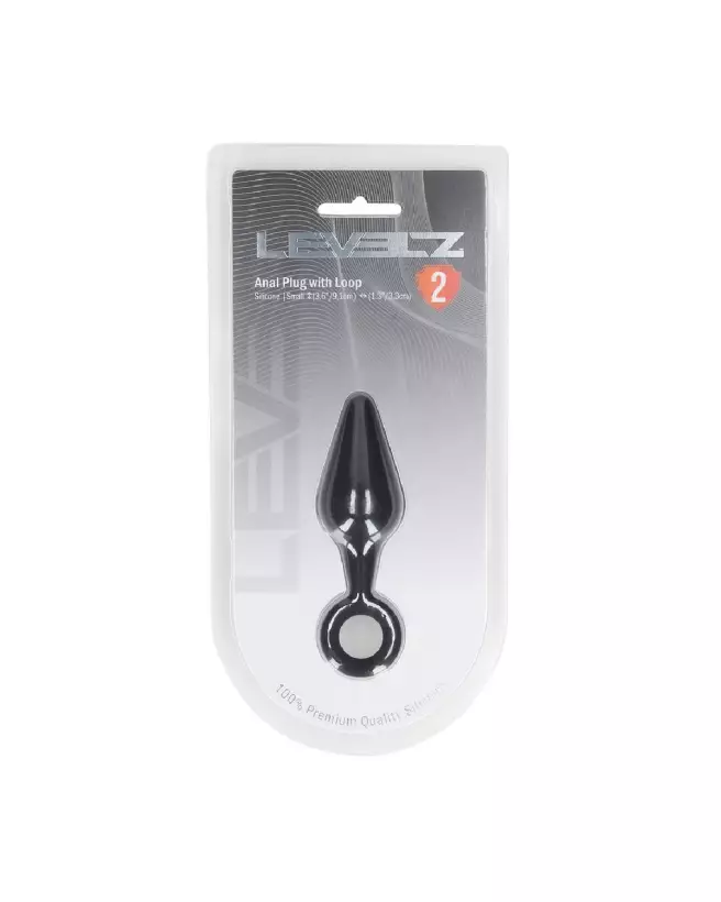 Plug Anal Silicone Noir Taille S de Levelz by Shots pour confort et discrétion-1