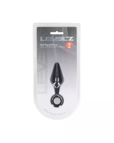 Plug Anal Silicone Noir Taille S de Levelz by Shots pour confort et discrétion-1