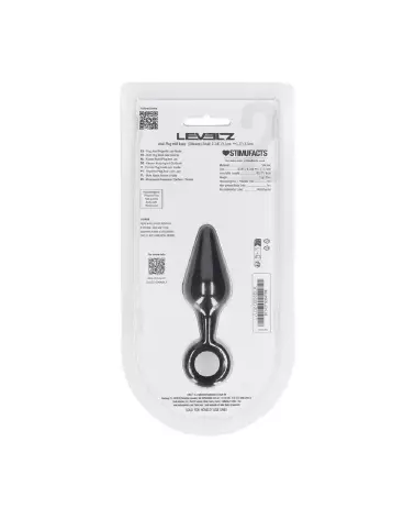 Plug Anal Silicone Noir Taille S de Levelz by Shots pour confort et discrétion-2