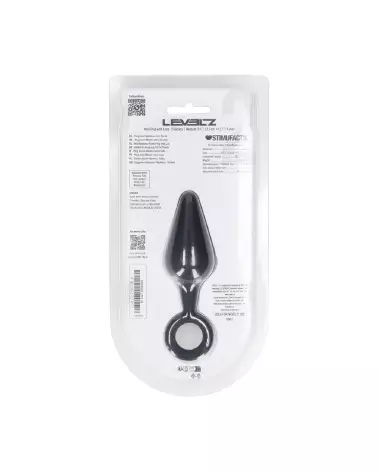 Image du Plug Anal en Silicone Noir Taille M de Levelz by Shots-2