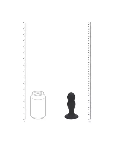 Plug Anal Double Rattle Noir en Silicone Liquide par Levelz by Shots-3