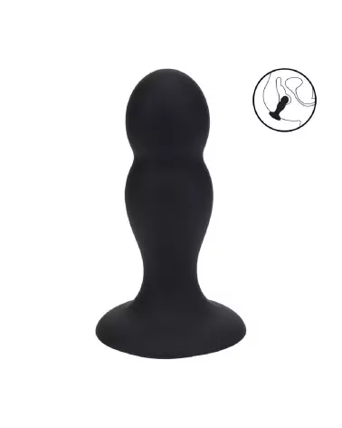 Plug Anal Double Rattle Noir en Silicone Liquide par Levelz by Shots-5