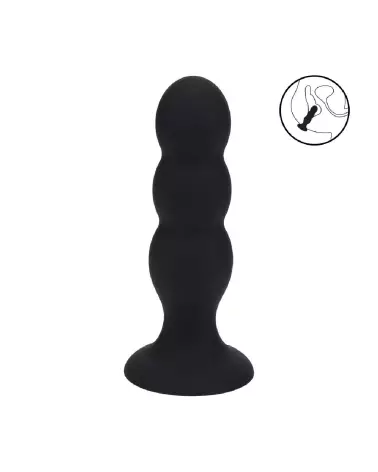 Image du Tri Rattle Plug Anal en Silicone Liquide Noir Taille L par Levelz by Shots-5