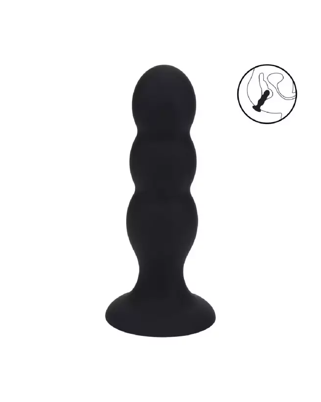 Image du Tri Rattle Plug Anal en Silicone Liquide Noir Taille L par Levelz by Shots-6