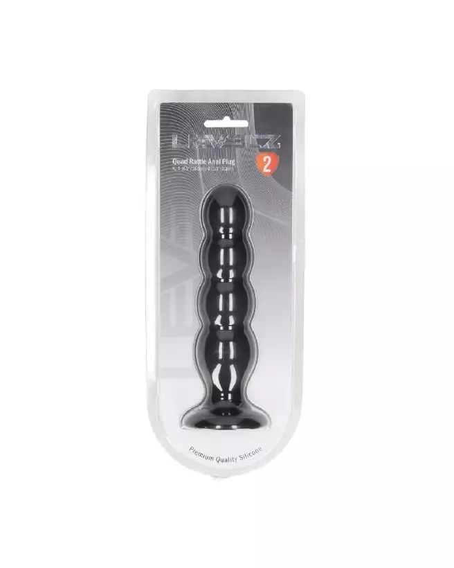 Image du Plug Anal XL Noir en Silicone Liquide de Levelz by Shots-1