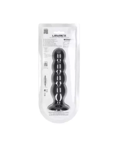 Image du Plug Anal XL Noir en Silicone Liquide de Levelz by Shots-2