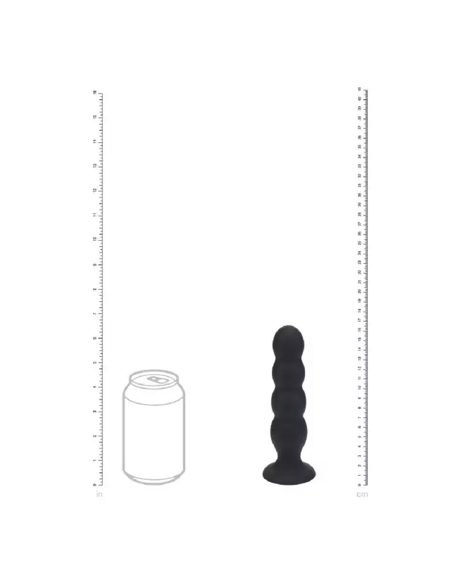 Image du Plug Anal XL Noir en Silicone Liquide de Levelz by Shots-3