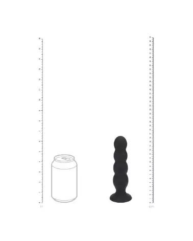 Image du Plug Anal XL Noir en Silicone Liquide de Levelz by Shots-3