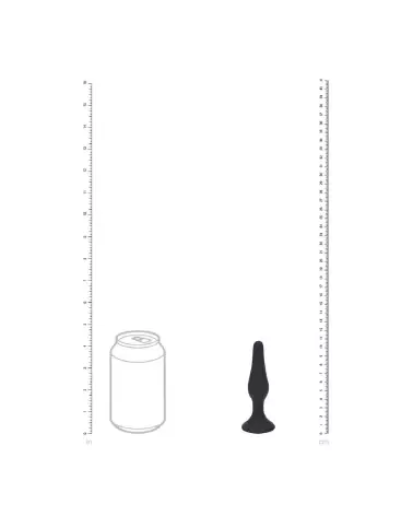 Plug Anal Silicone Noir Levelz by Shots Taille S pour Débutants-5
