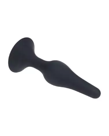 Plug anal noir en silicone taille M de Levelz by Shots pour confort et sécurité-3