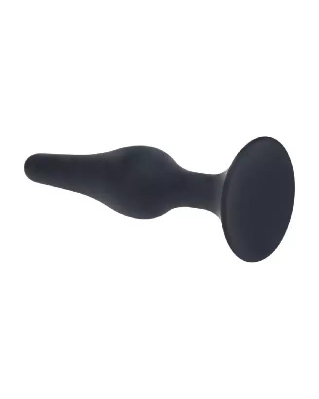 Plug anal noir en silicone taille M de Levelz by Shots pour confort et sécurité-4