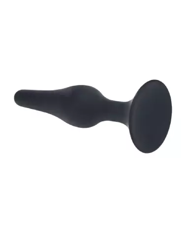 Plug anal noir en silicone taille M de Levelz by Shots pour confort et sécurité-4