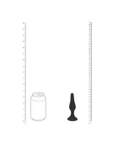 Plug anal noir en silicone taille M de Levelz by Shots pour confort et sécurité-5