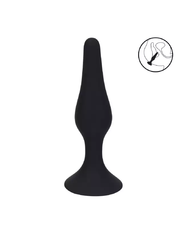 Plug anal noir en silicone taille M de Levelz by Shots pour confort et sécurité-7