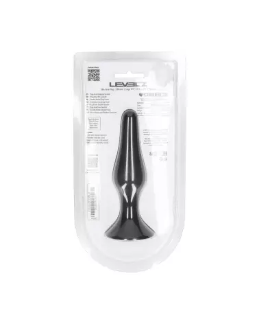 Plug anal noir silicone taille L Levelz by Shots - Confort et sécurité optimisés-2