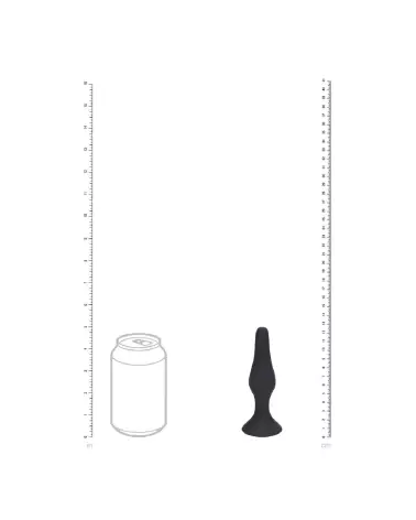 Plug anal noir silicone taille L Levelz by Shots - Confort et sécurité optimisés-5